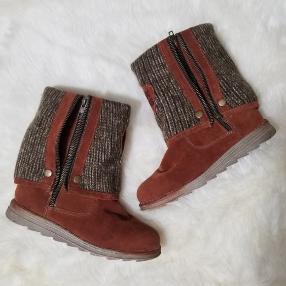 Muk Luks Shoes - MUK LUKS Demi Boots Wear Two Ways Wool Boots